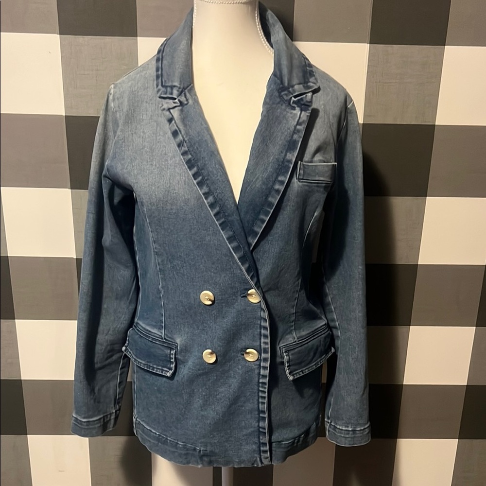 Dex Blue Denim Blazer